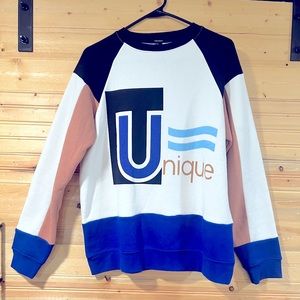 Unique crew neck sweater women’s size medium
